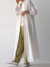 Simple Stand Collar Pleated Solid Color Shirt Dress